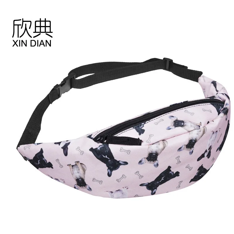 

2019 Money Belt Bag Sac Banane Amazon For Wish The New Digital Printing Dog And Bone Ms Outdoor Sports Tourism Portable Package