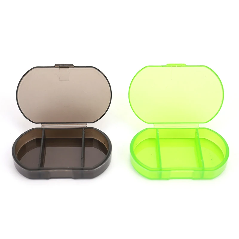1PCS 3 Grids Mini Pill Box Portable Pills Medicine Drugs Case Box Secret Stash Pill Container Tool