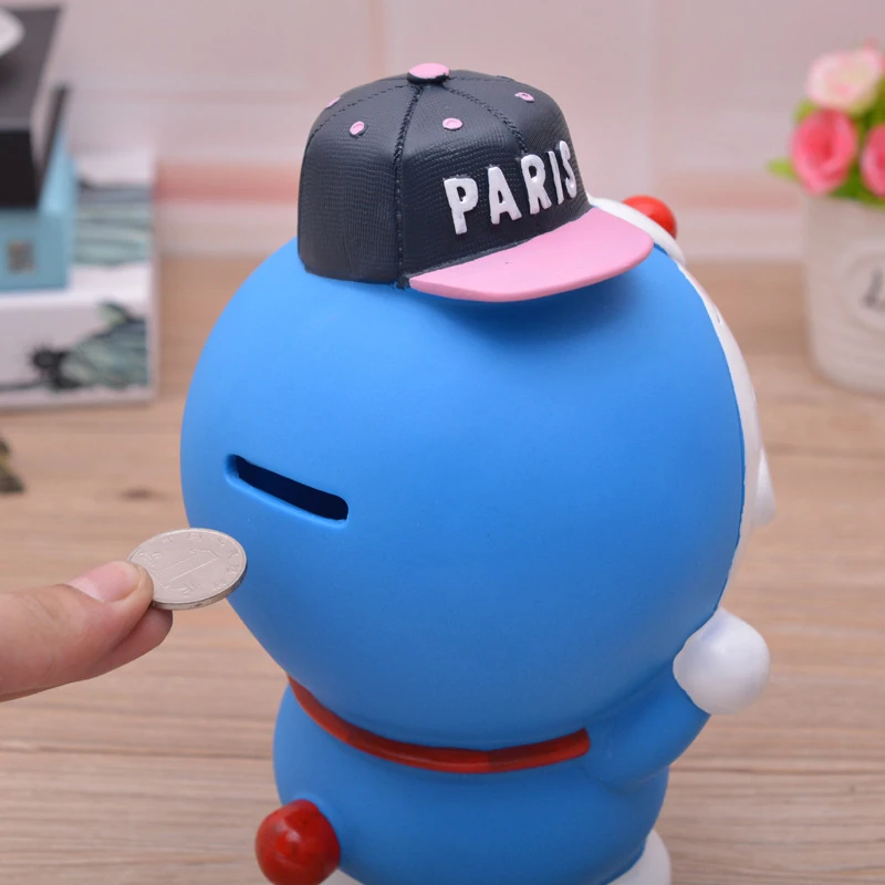 Небьющаяся мультяшная фигурка Doraemon копилка пластиковая Копилка безопасная монета копилка декоративная коробочка аксессуары