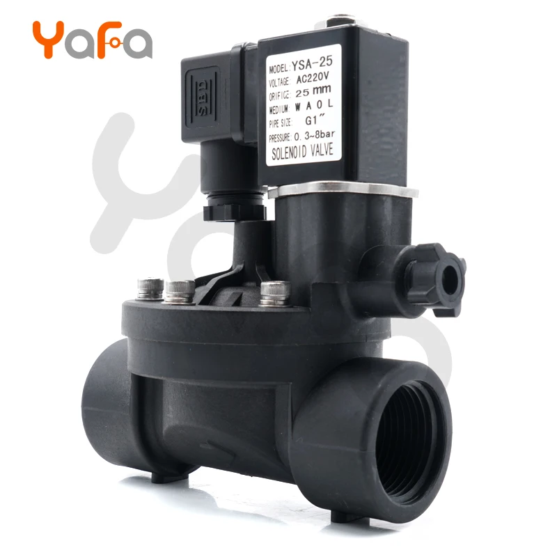 Нормально закрытый/Открытый 220V 2 way пилотный управляемый пластиковый Соленоидный клапан, водяные клапаны с ручным выключателем и регулировкой потока