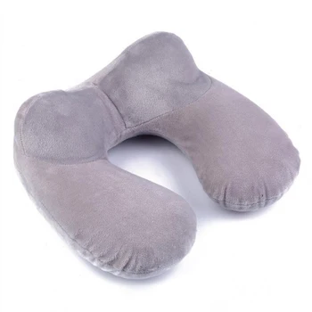 

U-Shaped Pillow Inflatable Pillow U-Shaped Inflatable Travel Airplane Travel Blow Neck Pillow