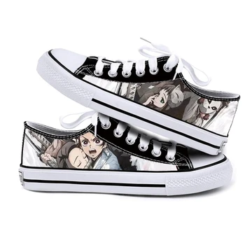 

Demon Slayer Kimetsu no Yaiba Cos Shoes Versatile student board shoes Kamado Tanjirou Print Low-top canvas shoes Lovers' shoes
