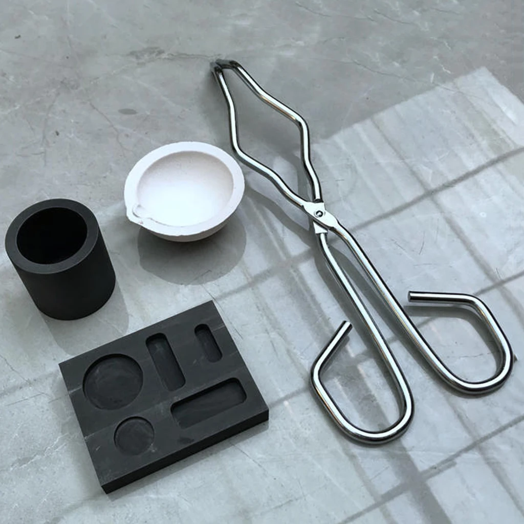 14ml Graphite Crucible Set Tongs And Bowl For Gold Quartz Melting Crucible