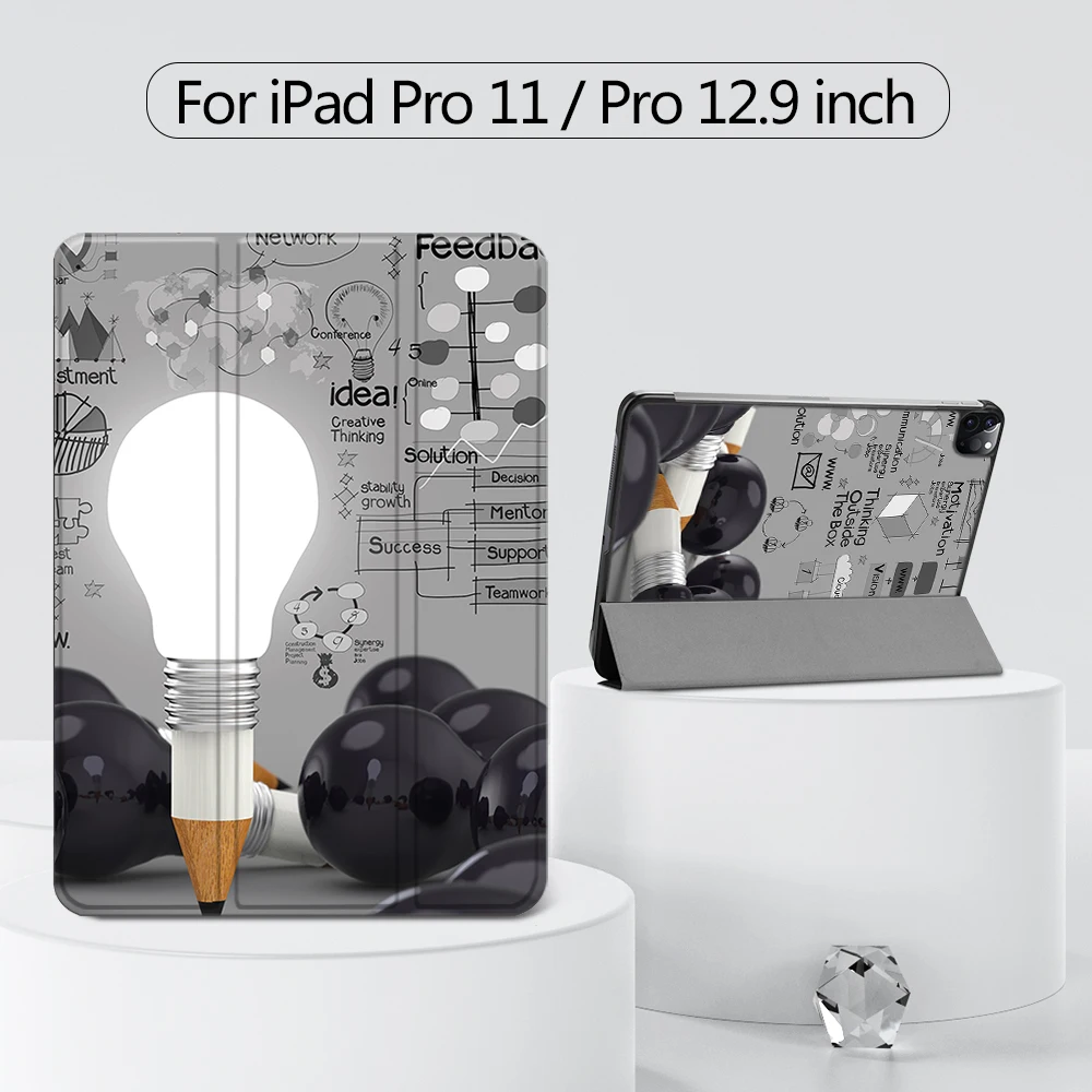 Custodia Mtt Per Ipad Pro 12.9 3Rd 4Th 5Th 6Th Gen Pro 11 1St 2Nd 3Rd 4Th Leather Flip Smart Cover Protettiva Funda Auto Sleep Wake