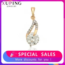Xuping Темперамент Шарм Стиль ожерелье синтетический CZ кулон для женщин девочек ювелирные изделия семейные подарки S205.3-34995