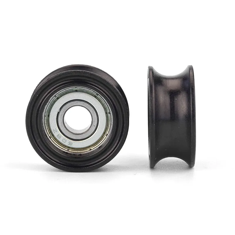 U-Nut Kunststoffbeschichtetes Lager 608ZZ 8 * 30 * 13 mm POM-Rollenbahnführungsradpaket Nylon-Riemenscheibenbohrung 8 mm Durchmesser 30 mm – Detail 5
