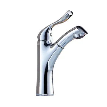 

Brass pull-out basin faucet faucet hot and cold washbasin retractable faucet durable faucets practical