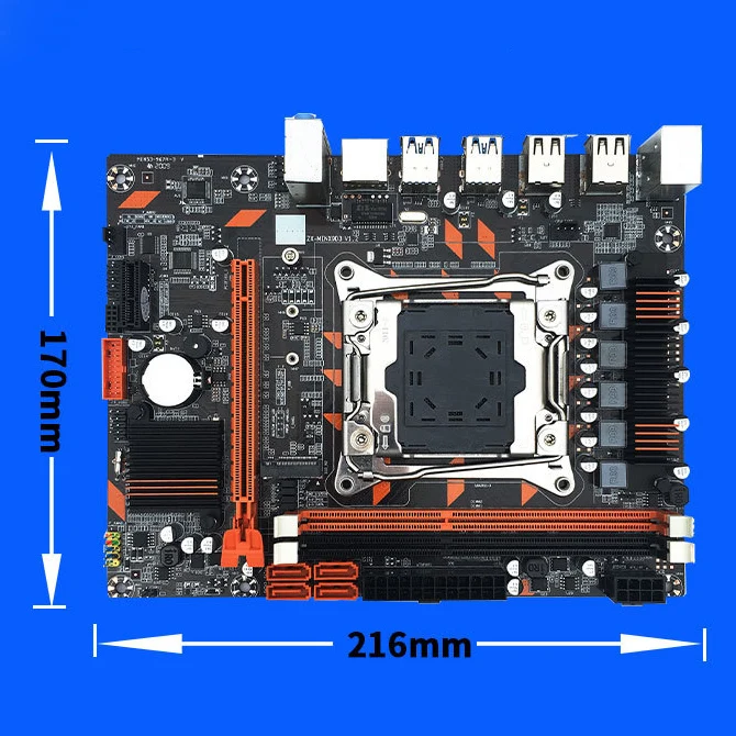 X99 компьютерная материнская плата DDR3 двухканальная память LGA2011 3 Pin E5 CPU