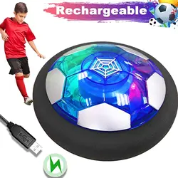 Balle de Football Air Power Hover, lumière clignotante, jouets de Football Air Power, jeu à domicile, glissement, balle de Football anti Stress d'intérieur, cadeau pour garçon 