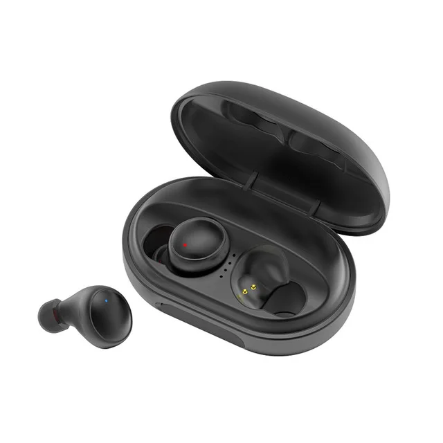 Новинка, C5 TWS IPX8, водонепроницаемые беспроводные Bluetooth наушники, Смарт сенсорный бас-эффект, музыкальная игровая гарнитура, 3500 мА/ч, зарядный отсек - Цвет: C5 black