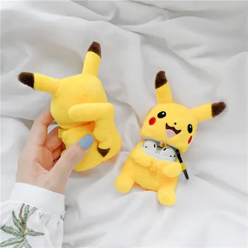 

Cute Plush Doll For Apple Airpods Case Funny Cartoon Bluetooth Earphone Cover Warm Fuzzy For Air pods 2 1 Cloth Charging Cases