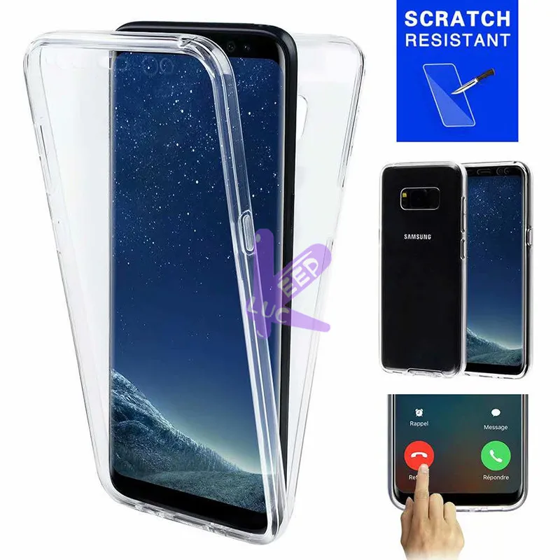 PC+ Soft TPU 360 Silicone Phone Case For Samsung Galaxy J3 J4 J5 J6 J7 J8 2018 2017 Transparent 2 in 1 Back Cover Caqa Couqa | Мобильные