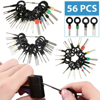 

56PCS set Car Wire Plug Terminal Removal Tool Connector For motorcycles