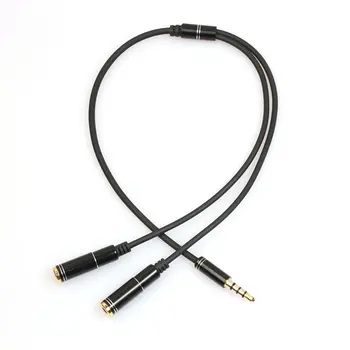 

3.5mm Audio Stereo Cable Y Splitter Cable 1 Male to 2 Port Female AUX Cable for Earphone Headset Splitter Adapter 4 Colors