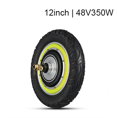 12inch 48v350w 8, 10, 12 дюймов, Электрический скутер, ступица двигателя, колеса 24 В, 36 В, 48 В, 350 Вт, 500 Вт, колесный мотор, бесщеточный EBike, Электрический скутер, Конверсионные Комплекты - Цвет: 12inch 48v350w