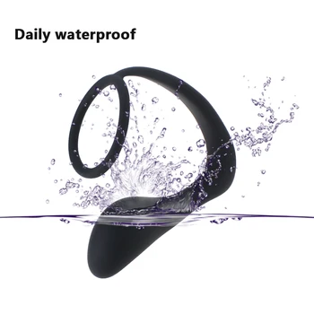 Silicone Anal Plug Erotic Toy Male Prostate Massager Double Penis Ring Butt Plug For Men Erotic Adult Sex Toys For Man Cock Ring 6