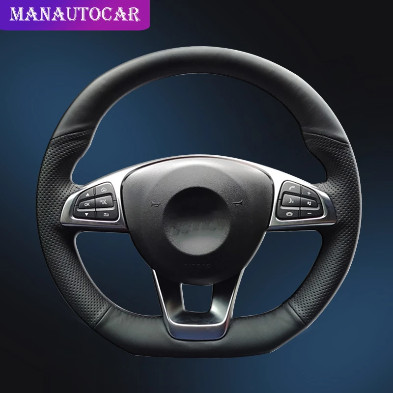 Оплетка на руль автомобиля для Mercedes Benz C200 C250 C300 B250 B260 A200 A250 Sport CLA220 Стильный чехол