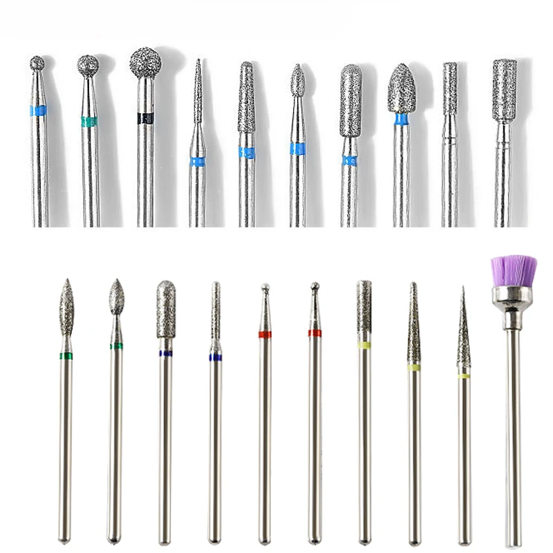 

10Pcs/Set Carbide Tungsten Nail Drill Burr Bits Milling Cutter for Manicure Machine Electric Drill Bit Machine for Nail Tools