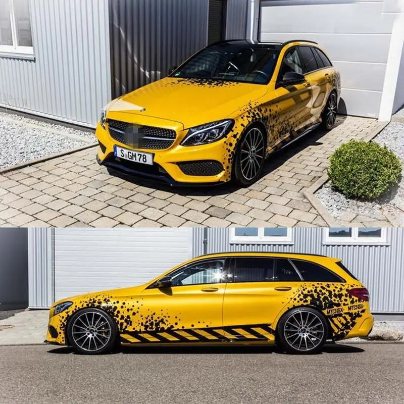 

Car Sticker For Mercedes C450 AMG Body Exterior Decoration Modified Sticker Lahua Color Strip Foil