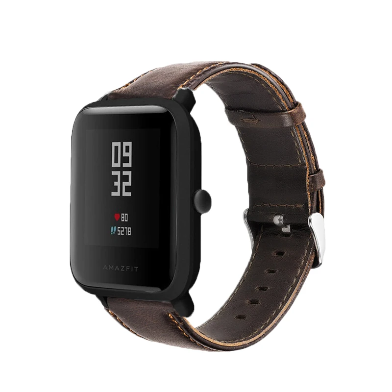 Ремешок для смарт часов Xiaomi Huami Amazfit Bip Lite S U PRO кожаный браслет с пятнами amazfit gts 2 2e