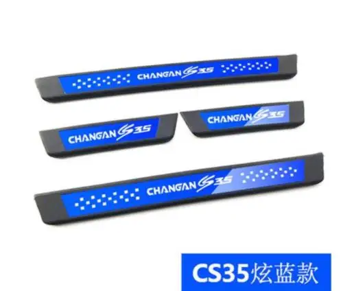 stainless steel Scuff Plate/Door Sill Door Welcome Pedal Car Styling Accessories for changan cs35 2018 cs35PLUS 2019 | Автомобили и