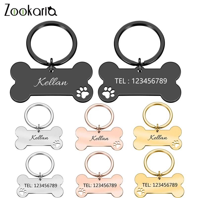 

Anti-lost Personalized Pet ID Tag Dog Collar Engraved Pet ID Name for Cat Puppy Dog Collar Tag Pendant Collar Pet Accessories