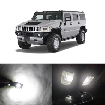 

15PCs CANBus White Led Interior Light Kit Package For Hummer H2 2003 2004 2005 2006 2007 2008 2009 Car-Styling