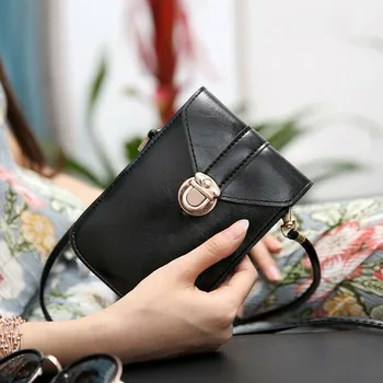 

Touch screen Cell Phone Bag For Women 2020 New PU Leather Crossbody Shoulder Bag Wallet сумка женская wholesale Dropshipping d0