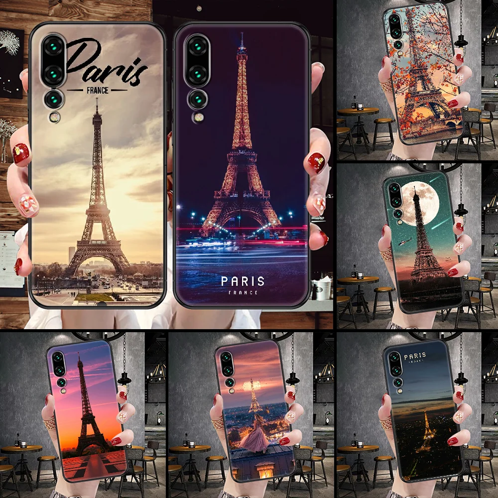 Французский Париж Эйфелева башня чехол для телефона Huawei P Mate P10 P20 P30 P40 10 20 Smart Z Pro Lite