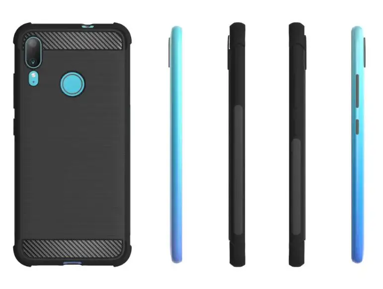 Для Motorola Moto E6 Plus чехол+ закаленное стекло из углеродного волокна Мягкий ТПУ гелевый силиконовый защитный чехол для телефона