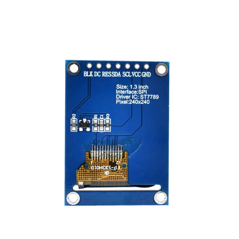 1.3 Inch Ips Hd Tft St7789 Drive Ic 240 x 240 Spi Communication 3.3V Voltage Spi Interface Full Color Tft Lcd Display
