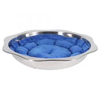 

Cat Home Stainless Steel Pet Cat Heating Cooling Nest Constant Temperature Pot Bed US Plug 110-220V Waterproof Pet Cat Tools