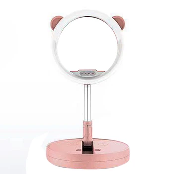 

New 10 Inch Foldable Ring Light LED Selfie Dimmable Ring Lamp with 167cm Extendable Stand for YouTube Tik Tok Instagram Live