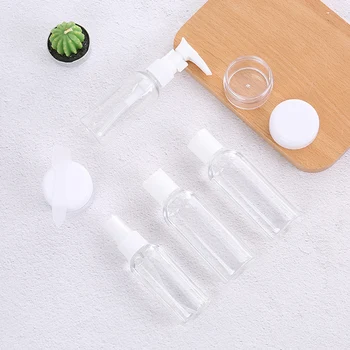 

6PCS Portable Transparent Travel bottle Cosmetic Storage Perfume Spray Bottle Bathroom shampoo refillable Sub-Bottle