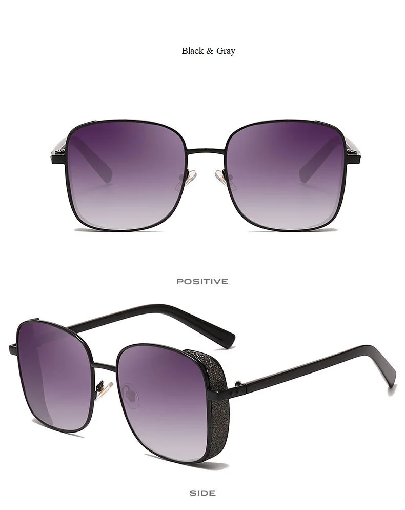 Толстые блестящие солнцезащитные очки в оправе в стиле панк для женщин и мужчин, новинка, модные роскошные брендовые квадратные Винтажные Солнцезащитные очки из сплава, зеркальные оттенки