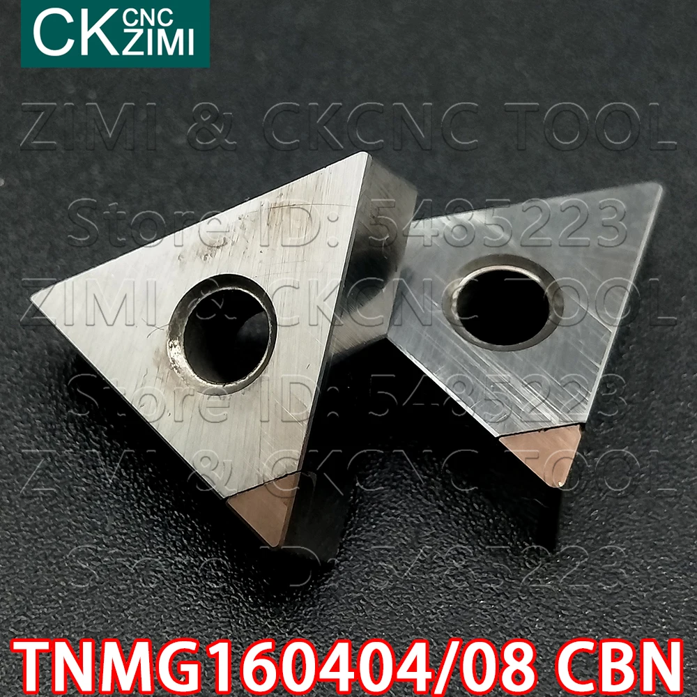 

TNMG160404 CBN TNMG160408 CBN CNC Boron nitride diamond inserts Cutting Lathe Hard Material TNMG 1604 for WTJN MTJN Turning Tool