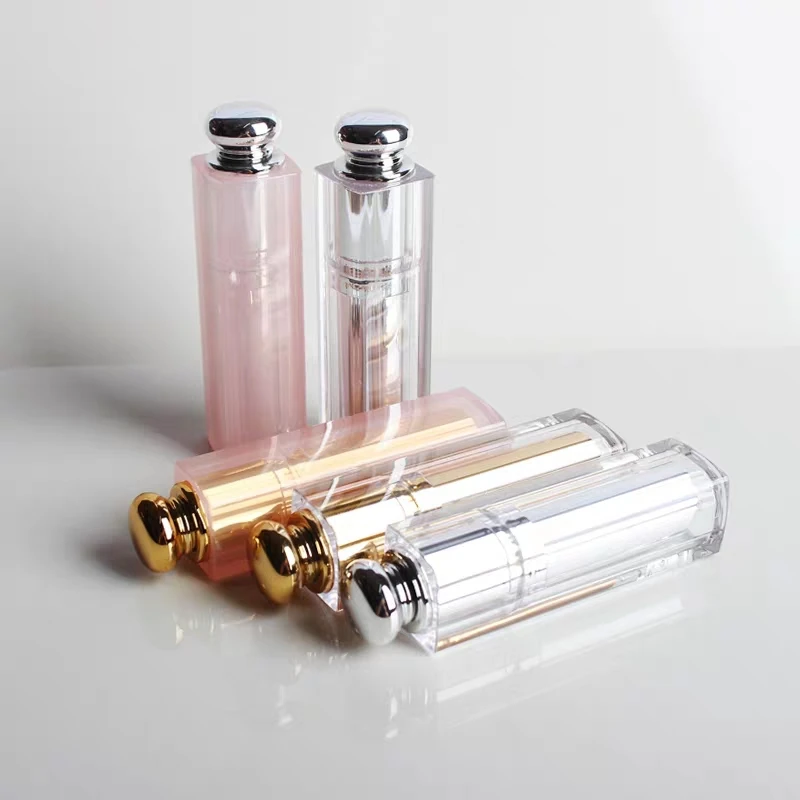 11.1mm Empty Lipstick tube, pink gold silver lipstick container