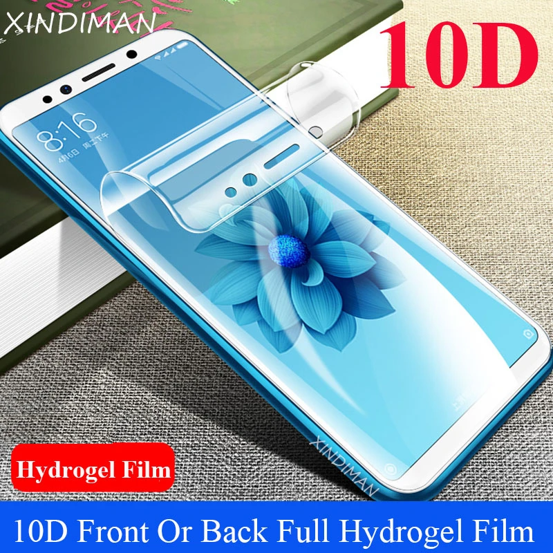 XINDIMAN 10D полный гидрогель пленка для xiaomi6 6X передний или задний протектор экрана