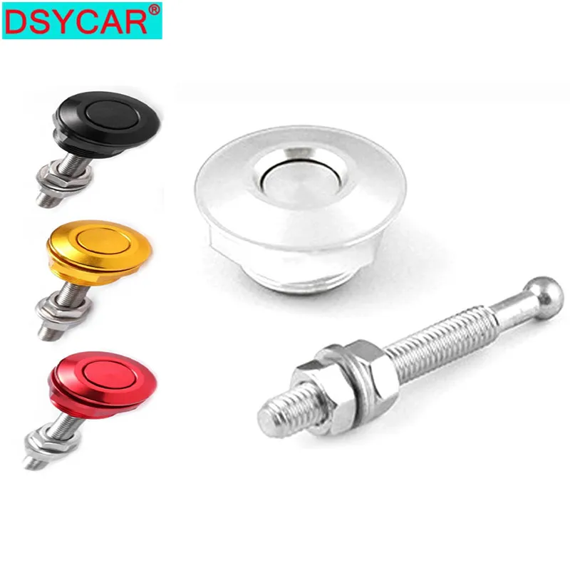 

DSYCAR 1Set Mini Pin Engine Bonnets Modified Button Car Refitting Fast Universal Automobile Quick Latch Mount Hood Lock Clips