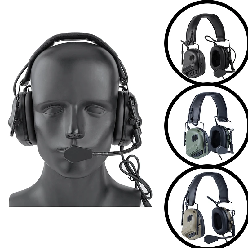 

Tactical Headset Hunting Airsoft Headphones Military Shooting Headset Ear Protection Earphone hunting Accessories