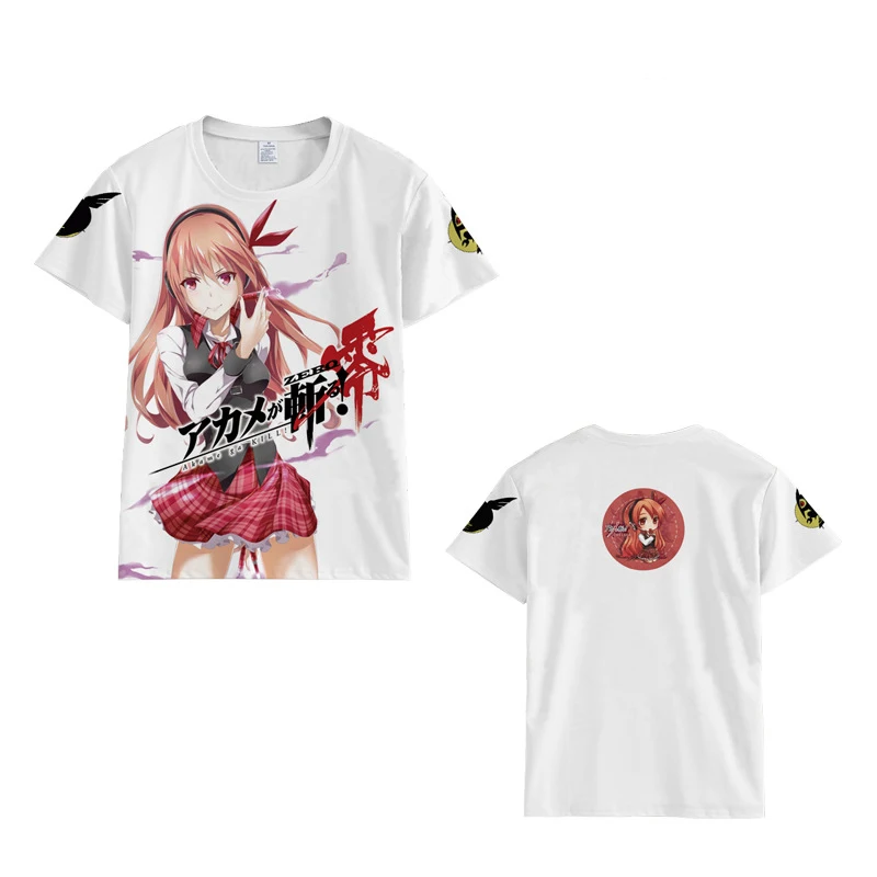 Akame Ga футболки Kill для костюмированной вечеринки по японскому аниме футболка рубашка манга стильная футболка с изображением персонажей видеоигр комиксов Косплэй рубашки(Азиатский Размеры - Цвет: 2