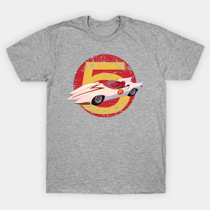 Mach 5-Distressed футболка скоростная футболка с гонщиком гонка mach5 Мамонт машина гоночная машинка chim go speed racer go mach 5 racer