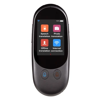 

Smart Language Voice Translator instant Translation 51 Languages 2.4" TouchScreen Rechargeable Battery Support Photo Translation