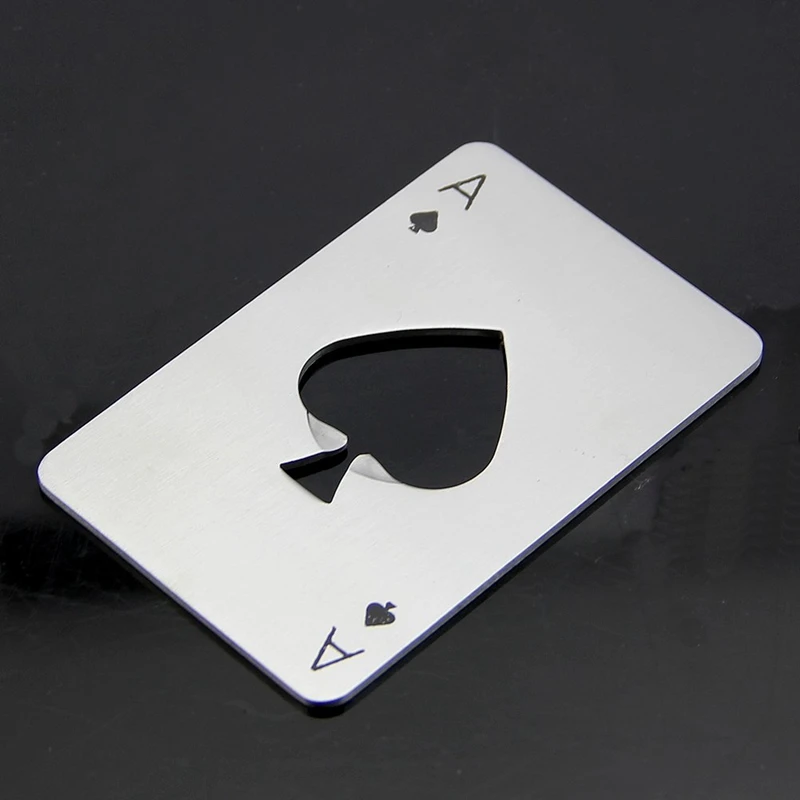 Горячая продажа игральные карты Ace of Spades Poker Bar инструмент Сода нержавеющая кража