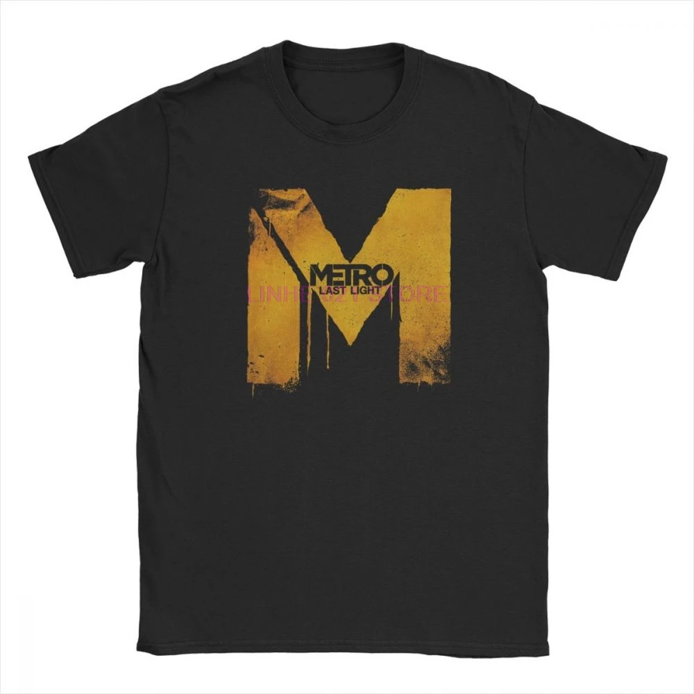 

Metro T-Shirts LL Logo Exodus Gas Mask Toxic Games Men T Shirts Funny 100% Cotton Short Sleeve Tee Shirt O Neck Graphic Tops