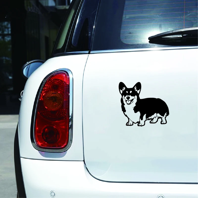 Corgi Silhouette Vinyl Car Decals