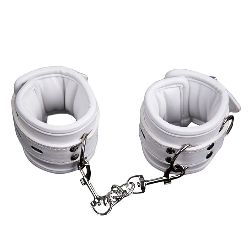 

PU Leather Erotic Handcuffs Foot Ankle Cuff BDSM Bondage Slave Fetish Sex Position Aid Bondage Gear Submissive Slave Cosplay Toy