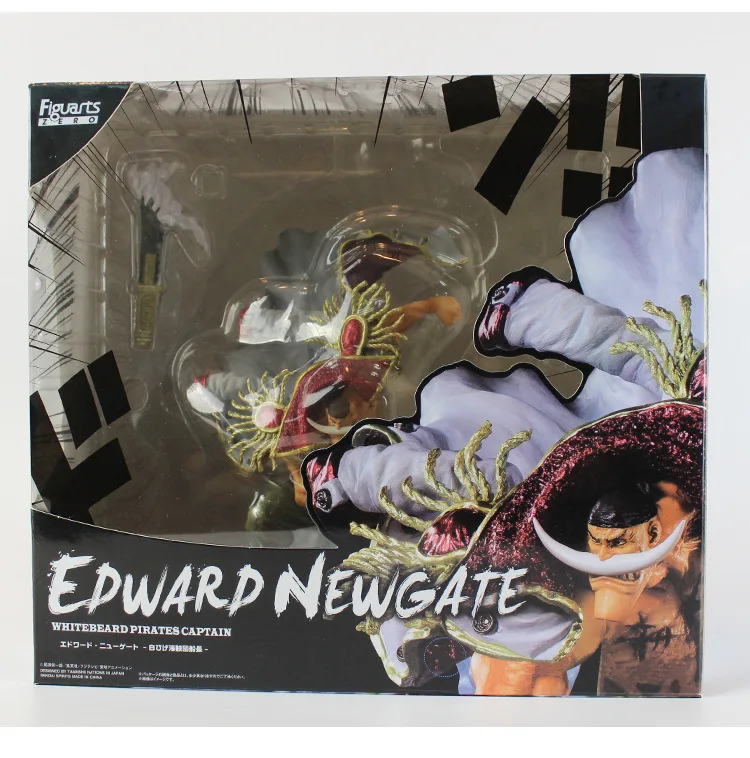 Anime Figuarts One Piece White beard Daddy Edward Newgate Statue Figure Model Toys 29cm