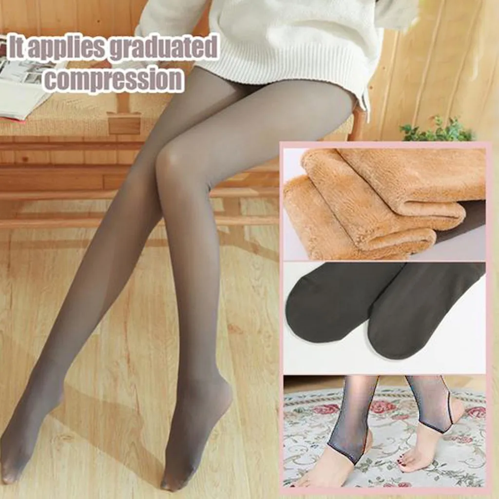 

MCC Women Pantyhose Tight Thick Velvet High-Waist Trousers Winter Warm Leggings Super-Thick High Stretch Lamb Skinny Cashmere