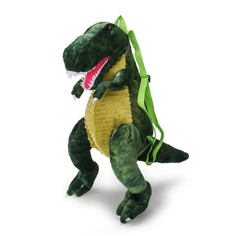 

Dinosaur Bag 2020 Parent-Child Shoulder Bag Cool Cartoon Big Dinosaur Backpack Children Plush Bookbag Travel Party Gifts For Kid